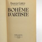 Couverture du livre Estimation du livre « bohème d’Artiste »