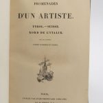 Couverture du livre Estimation du livre « promenades d’un Artiste.Bords du Rhin, Hollande, Belgique.Tyrol, Suisse, Nord de l’Italie »