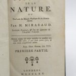 Couverture du livre Estimation du livre « systême de la Nature, ou Des Loix du Monde physique & du Monde moral. »