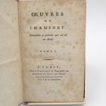 Couverture du livre Estimation du livre « oeuvres de Chamfort. Recueillies et publiées par un de ses Amis »