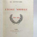 Couverture du livre Estimation du livre « le Centenaire de l’Ecole Normale. 1795-1895 »