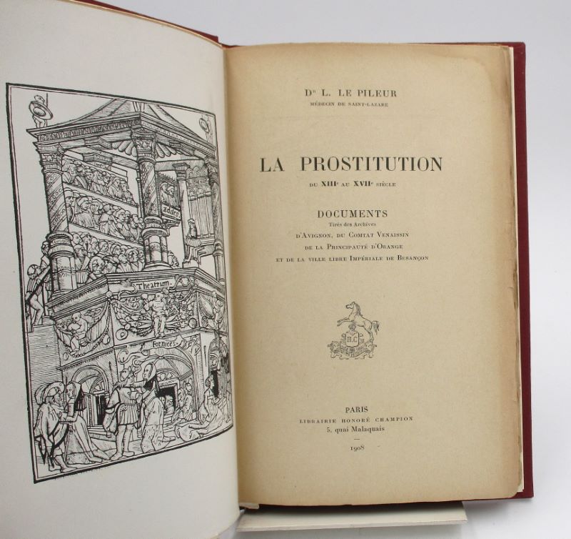 Couverture du livre Estimation du livre « la Prostitution du XIIIe au XVIIe siècle. Documents tirés des Archives d’Avignon, du Comtat Venaissin, de la Principauté d’Orange et de la Ville Libre Impériale de Besançon »