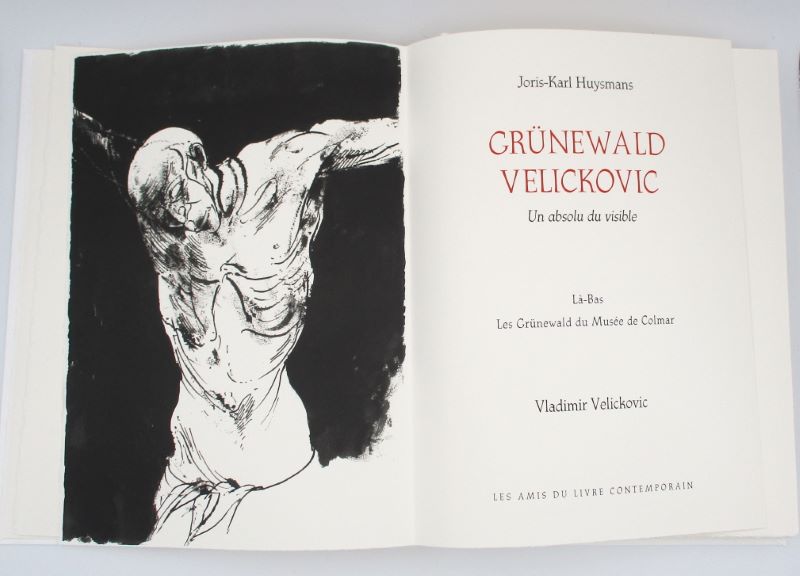 Couverture du livre Estimation du livre « grünewald Velickovic. Un absolu du visible. Là-bas. Les Grünewald du Musée de Colmar »