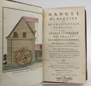 Estimation Arts de vivre – Gastronomie - Couverture du livre Estimation du livre « manuel du meunier et du charpentier de moulins, ou Abrégé classique du traité de la mouture par économie.Mémoires sur les avantages de la mouture économique et du commerce des farines.L’Art de faire le vin rouge, contenant les premiers procédés publiés par l’auteur, et les nouveaux qu’il a imaginés depuis … »