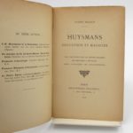 Couverture du livre Estimation du livre « huysmans occultiste et magicien, avec une notice sur les hosties magiques qui servirent à Huysmans pour combattre les envoûtements »