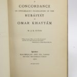 Couverture du livre Estimation du livre « a Concordance to Fitzgerald’s translation of the Rubaiyat of Omar Khayyam »