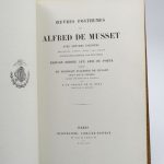 Couverture du livre Estimation du livre « oeuvres complètes de Alfred de Musset »