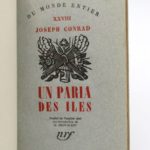 Couverture du livre Estimation du livre « un Paria des îles »