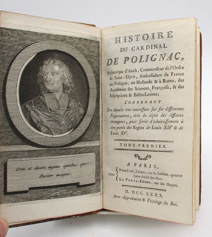 Couverture du livre Estimation du livre « histoire du cardinal de Polignac, (…) Contenant des détails très-intéressans sur ses différentes négociations, tirés du dépôt des affaires étrangeres, pour servir d’éclaircissement à une partie des règnes de Louis XIV & de Louis XV »