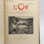 Couverture du livre Estimation du livre « l’or dans le laboratoire – l’or dans la nature – l’extraction de l’or – le traitement des minerais – la métallurgie de l’or – préparations mécaniques et traitements chimiques – de quelques régions minières – A quoi sert l’or ? – des usages industriels de l’or – la monnaie d’or – conclusion »