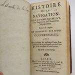 Couverture du livre Estimation du livre « histoire de la Navigation. Son commencement, son progrès et ses découvertes jusqu’à présent. Traduit de l’Anglais. Avec un catalogue des meilleurs cartes géographiques et des meilleurs livres de voyages, et le caractère de leurs auteurs »