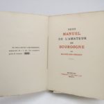 Couverture du livre Estimation du livre « petit manuel de l’amateur de Bourgogne »