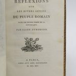 Couverture du livre Estimation du livre « réflexions sur les divers génies du peuple romain dans les divers temps de la République »