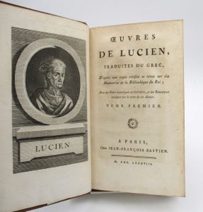 Estimation Edition originale - Couverture du livre Estimation du livre « oeuvres de Lucien »