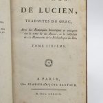 Couverture du livre Estimation du livre « oeuvres de Lucien »