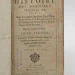 Couverture du livre Estimation du livre « histoire des derniers troubles de France, sous les règnes des Rois Très Chrétiens Henry III, Roi de France & de Pologne & Henry IIII, Roi de France & Navarre »