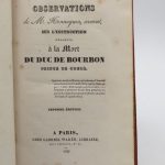 Couverture du livre Estimation du livre « ensemble de 17 ouvrages et brochures relatifs à la mort du Prince de Condé »