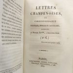 Couverture du livre Estimation du livre « lettres champenoises, ou Correspondance politique, morale et littéraire, adressée à madame de ***, à Arcis-sur-Aube »
