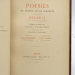 Couverture du livre Estimation du livre « poésies du prince Oscar Frederik actuellement Oscar II roi de Suède et de Norvège »