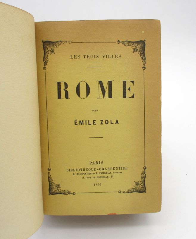 Couverture du livre Estimation du livre « les Trois villes. Rome »