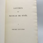 Couverture du livre Estimation du livre « lettres de Nicolas de Staël à Pierre Lecuire »