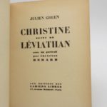 Couverture du livre Estimation du livre « christine suivi de Léviathan »