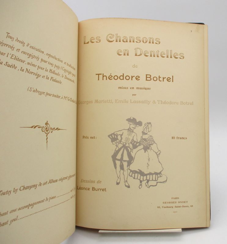 Couverture du livre Estimation du livre « chansons en Dentelles »