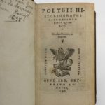 Couverture du livre Estimation du livre &laquo;&nbsp;polybii historiographi historiarum libri quinque&nbsp;&raquo;