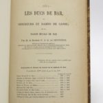 Couverture du livre Estimation du livre « les Ducs de Bar ou Seigneurs et dames de Cassel de la maison ducale de Bar »