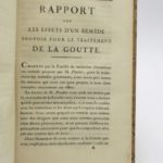 Couverture du livre Estimation du livre « rapport sur les effets d’un remède proposé pour le traitement de la goutte »