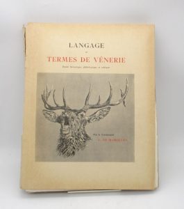 Estimation Ouvrages spécialisés – Chasse - Couverture du livre Estimation du livre « langage et termes de vénerie »