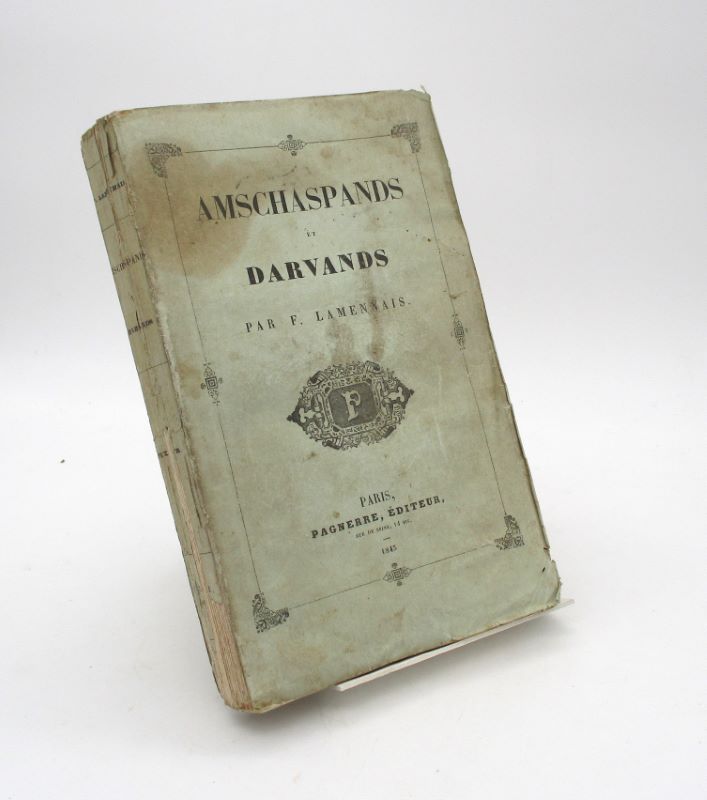 Couverture du livre Estimation du livre « amschaspands et Darvands »