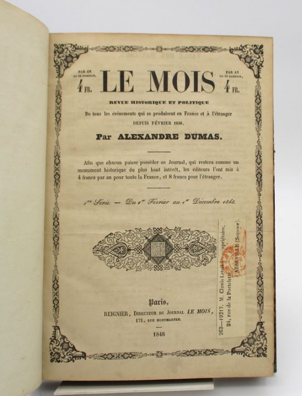 Couverture du livre Estimation du livre &laquo;&nbsp;le Mois. Revue historique et politique&nbsp;&raquo;