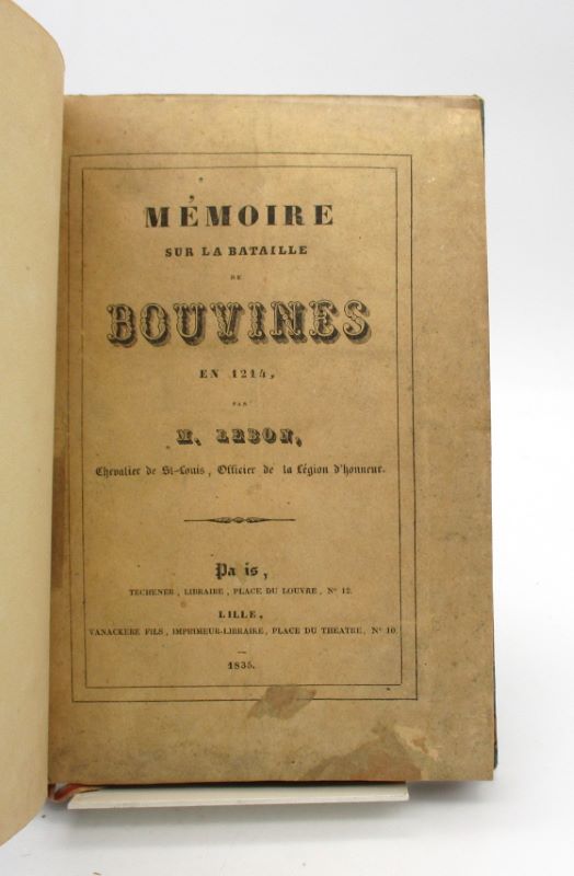 Couverture du livre Estimation du livre &laquo;&nbsp;mémoire sur la bataille de Bouvines en 1214&nbsp;&raquo;