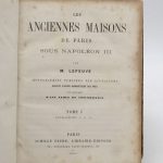 Couverture du livre Estimation du livre « les Anciennes Maisons de Paris sous Napoléon III »