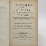 Couverture du livre Estimation du livre « histoire des guerres des gaulois et des français en Italie; avec le Tableau des Événements civils et militaires qui les accompagnèrent, et leur Influence sur la Civilisation et les Progrès de l’esprit humain »