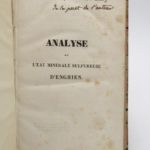 Couverture du livre Estimation du livre « analyse de l’eau minérale sulfureuse d’Enghein, faite par ordre du gouvernement »