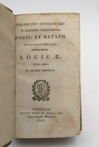 Estimation Sciences Humaines - Couverture du livre Estimation du livre « institutiones Logicae [et] Institutions Metaphysicae »