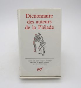 Estimation Histoire - Couverture du livre Estimation du livre « dictionnaire des auteurs de la Pléiade »