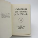 Couverture du livre Estimation du livre « dictionnaire des auteurs de la Pléiade »