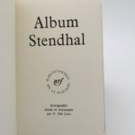 Couverture du livre Estimation du livre « album Stendhal »