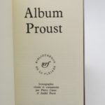 Couverture du livre Estimation du livre « album Proust »