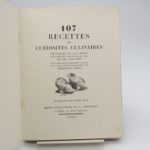 Couverture du livre Estimation du livre « 107 recettes ou curiosités culinaires »