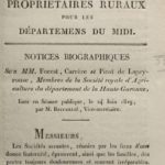 Couverture du livre Estimation du livre « 8 numéros du Journal des propriétaires ruraux pour le midi de la France »