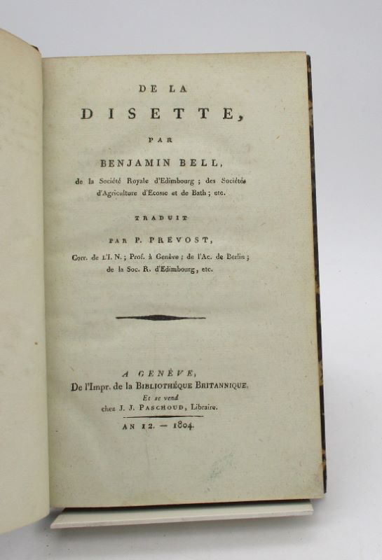 Couverture du livre Estimation du livre « de la disette »
