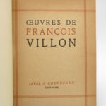 Couverture du livre Estimation du livre « oeuvres de François Villon »