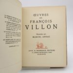 Couverture du livre Estimation du livre « oeuvres de François Villon »