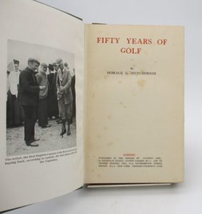 Estimation Ouvrages spécialisés – Chasse - Couverture du livre Estimation du livre « fifty years of golf »