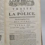 Couverture du livre Estimation du livre « traite de la police, où l’on trouvera l’histoire de son etablissement, les fonctions et les prerogatives de ses magistrats ; toutes les loix et tous les reglemens qui la concernent »