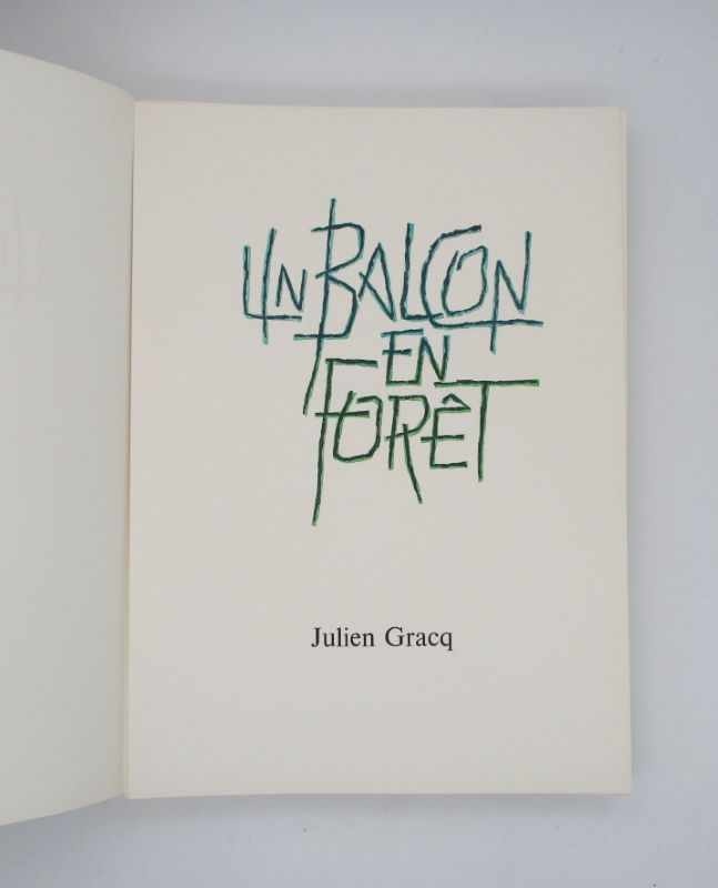 Couverture du livre Estimation du livre « un Balcon en forêt »